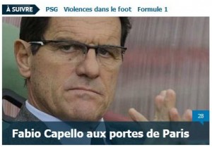 Il ct della Federazione Russa Fabio Capello (Le Parisien)
