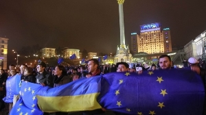 Manifestazione pro accordo Ue in Ucraina 