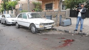 Il luogo dell'attentato nel quartiere al-Jisr al-Abyad, a Damasco (foto: Sana)