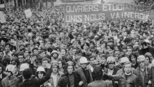 Una manifestazione in Francia nel maggio del 1968