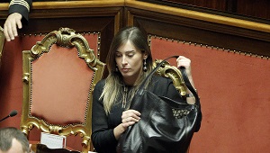 Il ministro per le riforme costituzionali Maria Elena Boschi (Foto Ansa)