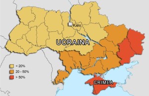 Mappa della popolazione ucraina russofona