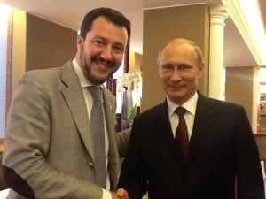 Matteo Salvini incontra Vladimir Putin lo scorso ottobre