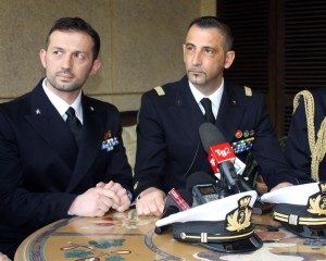 Salvatore Girone e Massimiliano Latorre. Foto Ansa