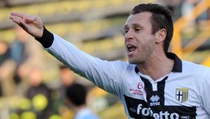 Cassano lascia il Parma e non esclude l'addio al calcio a fine stagione. (foto Ansa)