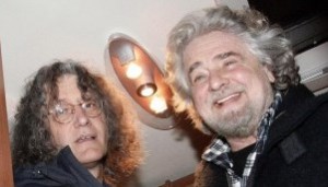 Beppe Grillo e Gianroberto Casaleggio, fondatori del Movimento 5 Stelle