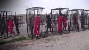 Prigionieri dell'Isis tenuti in gabbia