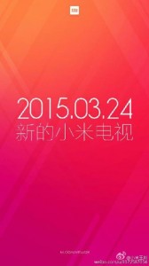 La pubblicità per il lancio della nuova tv di Xiaomi fatta circolare sul social network cinese Weibo. 