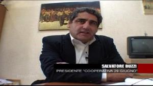 Salvatore Buzzi, nel fermo immagine tratto dalla trasmissione Rai "Report" (foto Ansa)