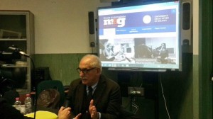Il procuratore capo di Torino Armando Spataro all'incontro con gli studenti della scuola Walter Tobagi