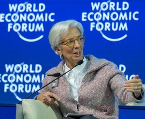 Chistine Lagarde al WEF del 2015