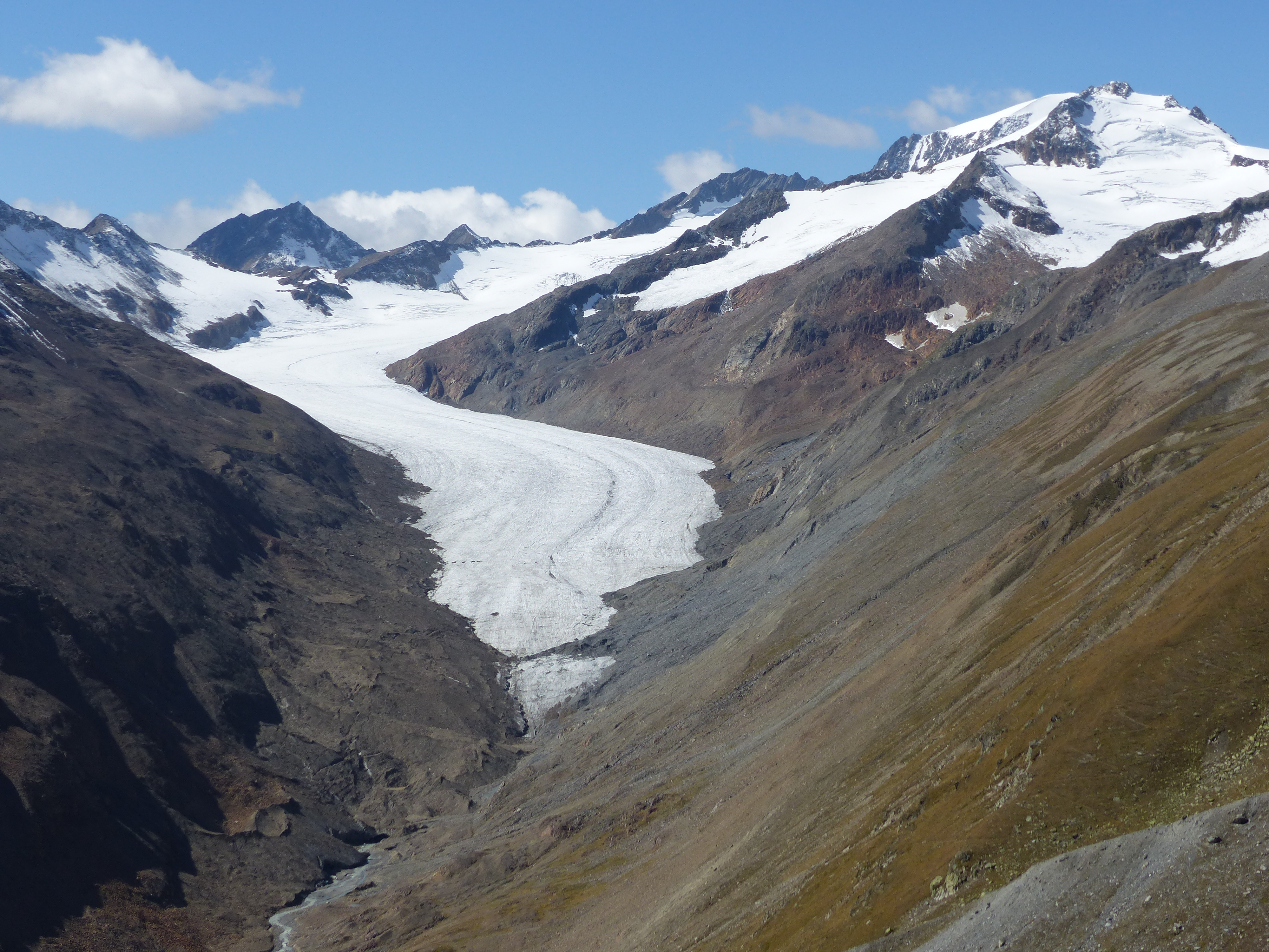 Il ghiacciaio Hintereisferner, in Austria, uno dei ghiacciai osservati nello studio