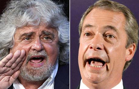 Beppe Grillo e Nigel Farage