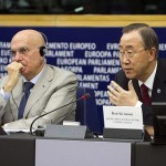 Albertini e Ban Ki Moon, Parlamento Europeo
