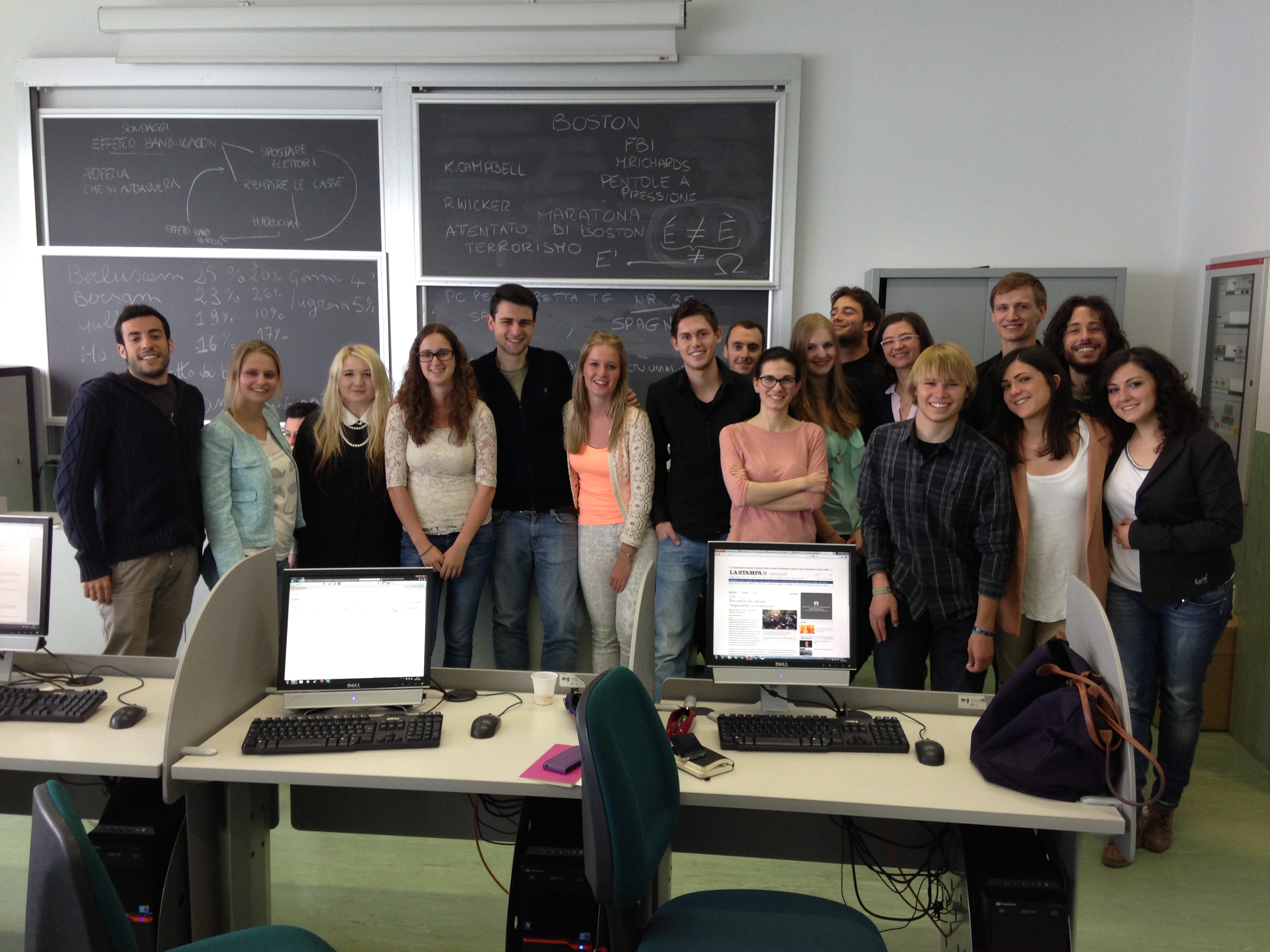 Studenti di giornalismo olandesi alla Scuola Walter Tobagi