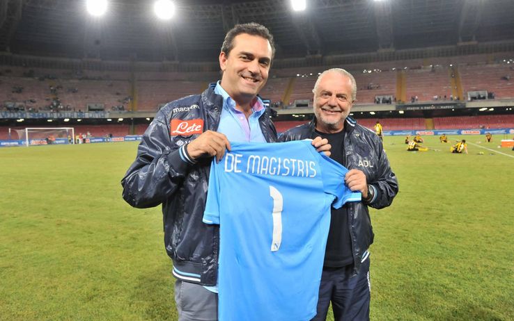 Napoli, De Magistris e De Laurentiis “Presto un nuovo stadio”