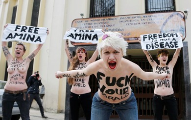 Tunisia, fermate tre attiviste Femen