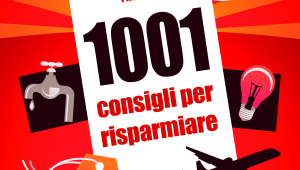 La copertina del libro "1001 consigli per risparmiare" (Hoepli)