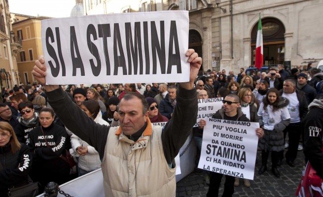 Stamina, tensioni durante la manifestazione a Roma