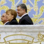 Hollande Merkel Poroshenko Minsk summit