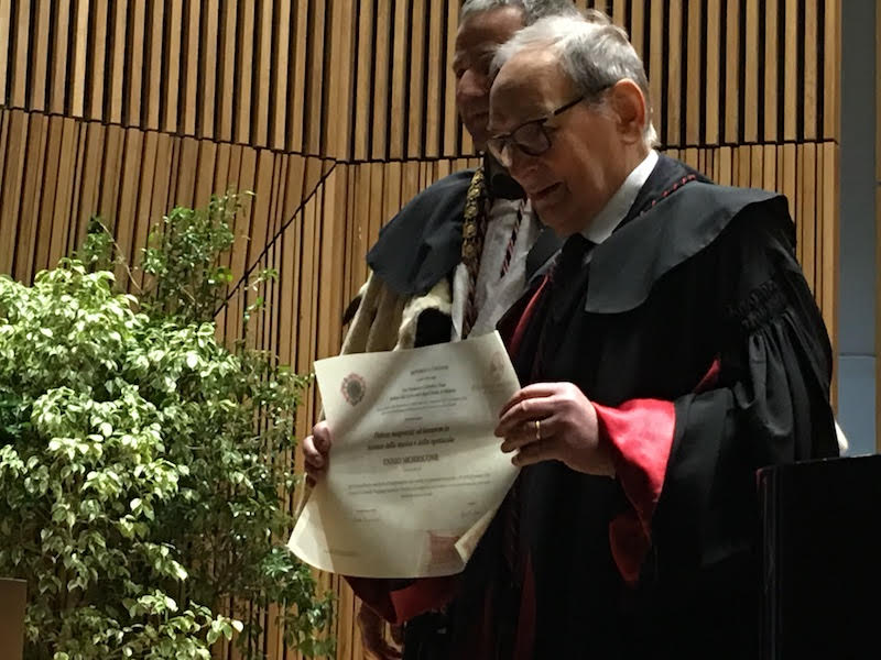 La Statale celebra Morricone: al maestro la laurea honoris causa