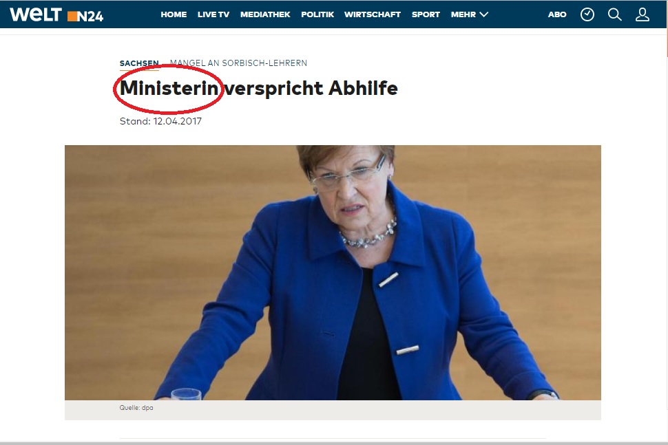 In Germania dove Angela Merkel è “kanzlerin” e ogni ministra è “ministerin”, la discussione sulla lingua di genere è vecchia, e i risultati si vedono