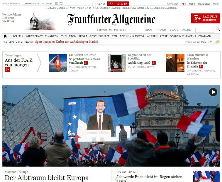 Frankfurter Allgemeine - L'incubo rimane l'Europa