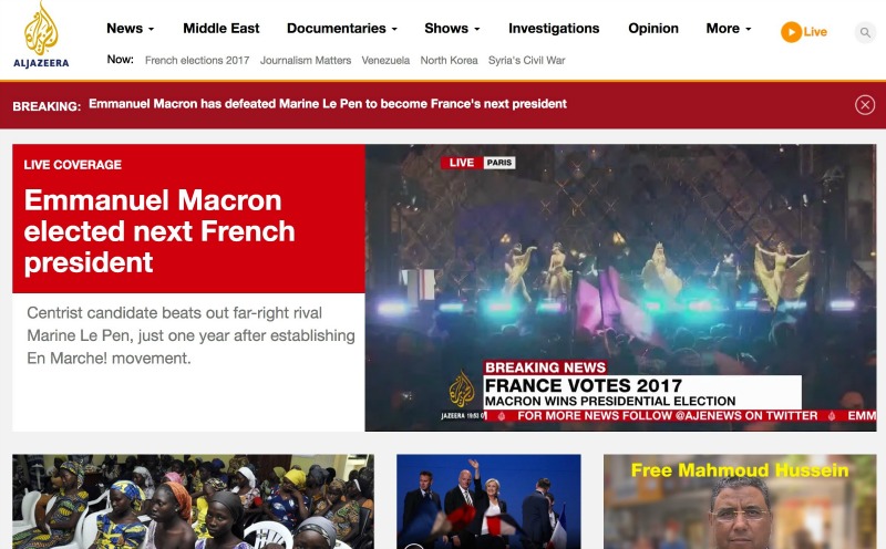 Al Jazeera - Emmanuel Macron eletto nuovo presidente francese