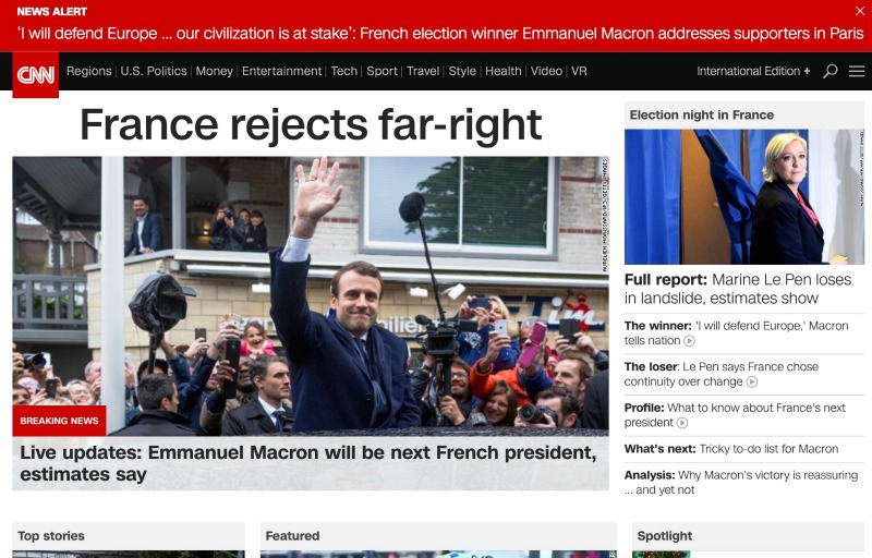 CNN - La Francia rifiuta l'estrema destra