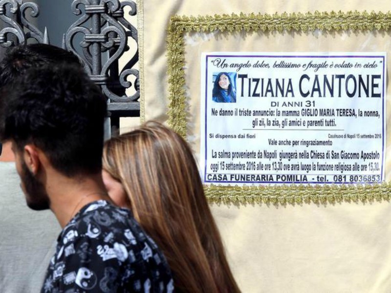 Tiziana Cantone, chiusa l’inchiesta: non fu istigata al suicidio