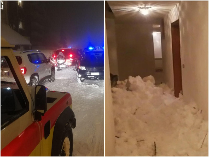 Valanga su condominio a Sestriere, nessun ferito. Allerta massima in tutto il Piemonte