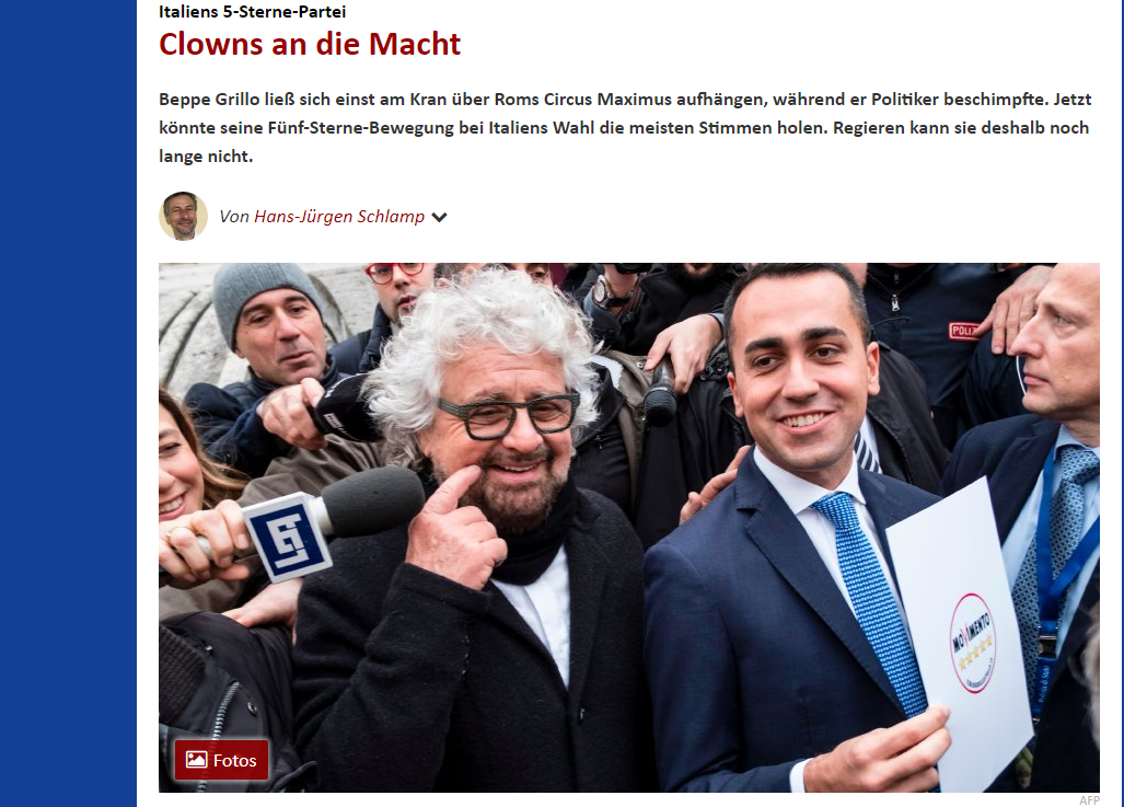Spiegel - Clown al potere