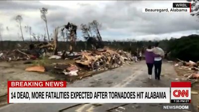 Alabama, serie di tornado nella contea di Lee: almeno 23 morti