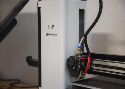 Una delle stampanti 3D donate da TopiX