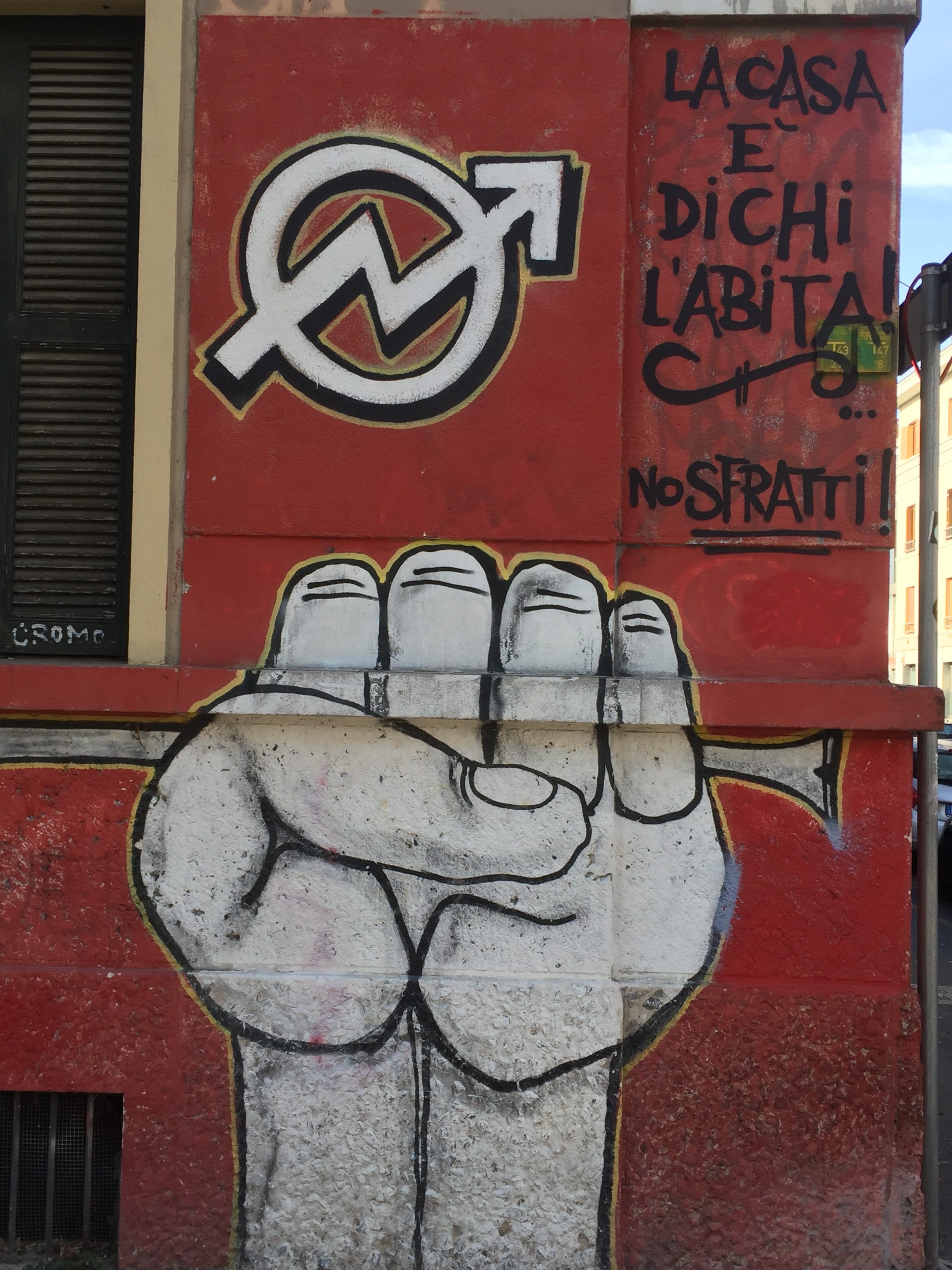 Un murales in via Pichi