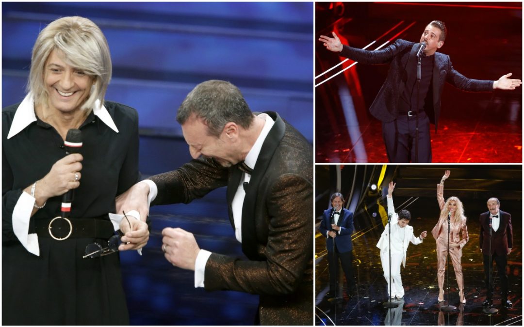 Sanremo 2020, il live della seconda serata: Gabbani in testa, ma lo show è dei Ricchi e Poveri