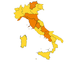 cartina zone Italia