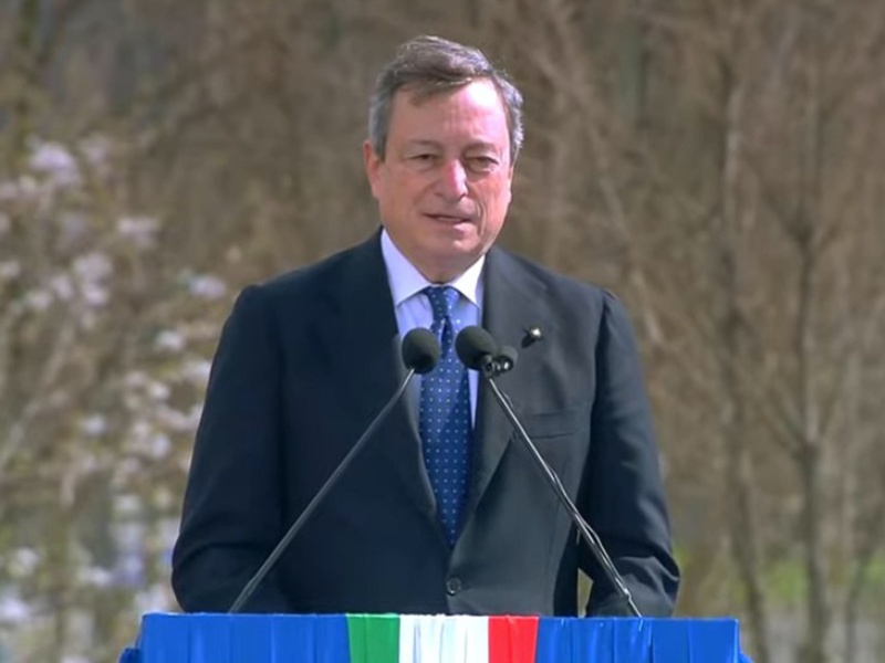 Covid, Draghi a Bergamo per la giornata delle vittime: «Vorrei che mi sentiste vicino»