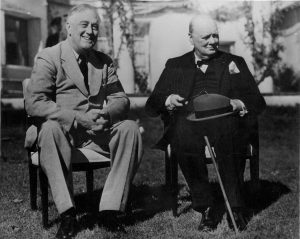 Franklin D. Roosevelt e Winston Churchill a Casablanca, 22-1-1943