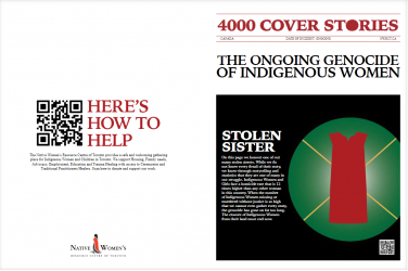 Native canadesi uccise, un maxi giornale per non dimenticare