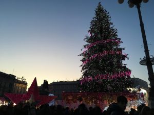 albero di Natale piazza duomo Milano