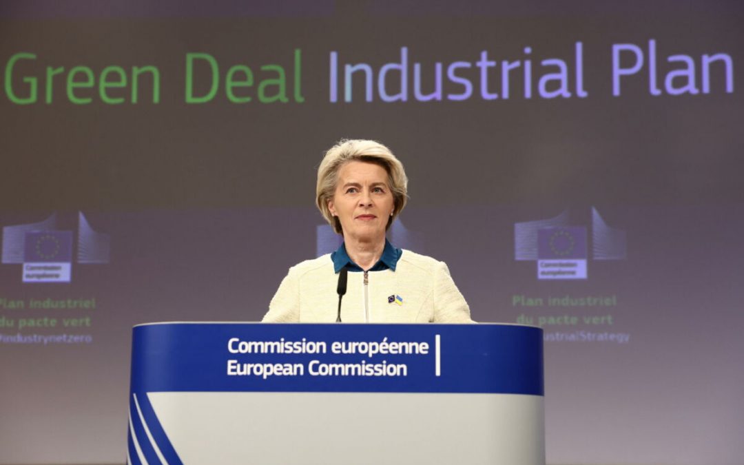 Bruxelles:  Ursula von der Leyen presenta il Green Deal Industrial Plan