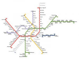 mappa della metro di Milano