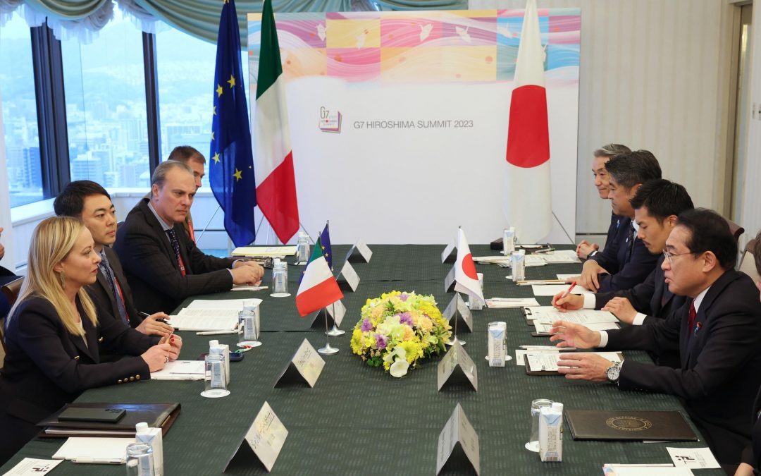 G7 Hiroshima, Meloni incontra Kishida. Cina e Russia vere protagoniste