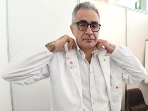 L'infettivologo Fabrizio Pregliasco, professore dell'Università degli studi di Milano (Ansa/Daniel Dal Zennaro)