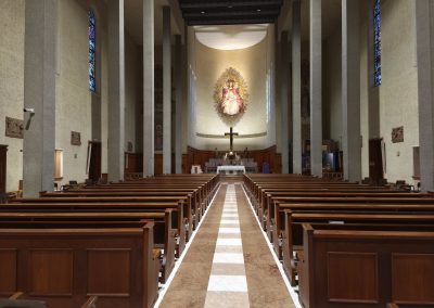 Navata centrale della chiesa di Cristo Re, Bolzano